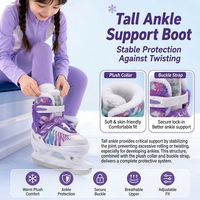 Patins à glace professionnels personnalisés pour enfants, chaussures de sport sur glace, tailles ajustables, patins à glace pour enfants et adultes
