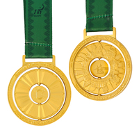 Médaille de finisseur personnalisée en alliage de zinc pour course anniversaire, course communautaire et compétition sportive en plein air