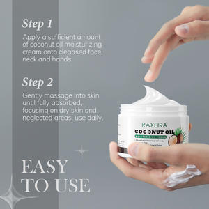 <span class=keywords><strong>Crema</strong></span> Idratante Naturale all'Olio di Cocco per <span class=keywords><strong>Viso</strong></span> e Corpo, Schiarente e Nutriente, Etichetta Privata, 250g - Product Image 5