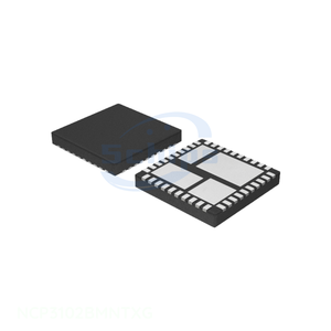 Composants électroniques 40 VFQFN Exposed Pad Power Management (PMIC) NCP3102BMNTXG Fabricant de composants électroniques IC REG BUCK ADJ 10A 40QFN BOM IC I - Product Image 1