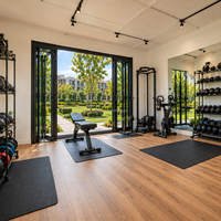 Conteneur de sport multi-usages de 20 pieds de haute qualité, salle de sport préfabriquée en acier modulaire, pod de fitness extérieur
