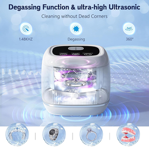 Meilleure Vente : Nettoyeur de <span class=keywords><strong>Bijoux</strong></span> 3-en-1 à Haute Fréquence (254 nm UV, Ultrasons 48 kHz) pour Retainers - Product Image 4