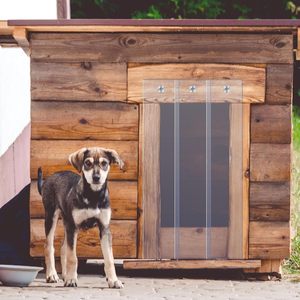 Cortina de Casa de animales caballo estable Domintory <span class=keywords><strong>Pizzer</strong></span> cabaña 50 metros rollo tira Flexible transparente suave azul antiestático 200/300mm - Product Image 2