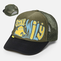 Casquette de camionneur respirante en maille à 5 panneaux de haute qualité avec logo personnalisé pour homme, idéale pour les sports d'été en extérieur