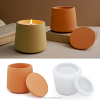 Early Riser DIY Gomme Goutte Ciment Coupe Pot De Fleur Moule En Silicone Grand Pot Gypse Bougie Tasse Ornements Miroir Moule En Silicone