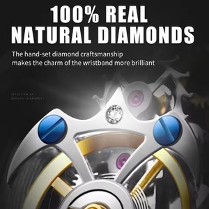 Envío Directo AESOP Reloj de Pulsera Deportivo Mecánico con Diamantes Naturales para Hombre, Reloj de Diseño Esqueleto a Prueba de Agua para Hombre - Product Image 2