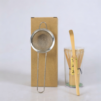 Ensemble de fouets à matcha en bambou faits à la main, 4 pièces, 80/100/120 dents, Chasen manuel japonais, kit cadeau pour poudre de thé matcha