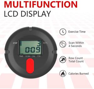 Wellshow Mini Stepper Fitness cardiofrequenzimetro regolabile con <span class=keywords><strong>fasce</strong></span> di resistenza Monitor LCD - Product Image 3