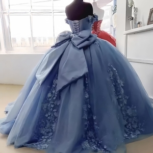 Vestidos de Quinceañera de Tul Verde Estilo 2026, Vestidos de Fiesta de Graduación con Cordones, Vestidos de Cumpleaños - Product Image 3