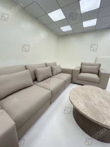 Juego de sofá tapizado de lujo de nuevo diseño de alta calidad, combinación de sofá seccional, silla, mesa de centro - Product Image 3