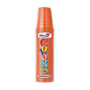 LOT DE 50 Gobelets en plastique orange de 200 ml - Product Image 1