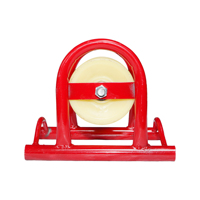 Galet de guidage de câble droit professionnel YILI pour installation de lignes électriques, poulie robuste en nylon pour un tirage de câble souterrain fluide