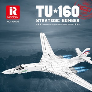 Zhenzhuan 33036 Figure 160 Military Strategic Bomber <b>Building</b> Block <b>Model</b> Airplane Educational Assembly Toy for Boys Ages 8-13 - Product Image 2