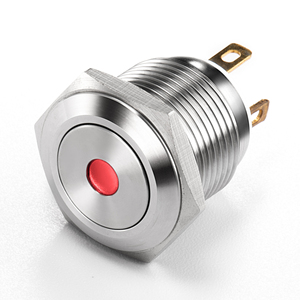 16mm Paslanmaz Çelik Alüminyum IP65 Basmalı Düğme Anahtarı Kilitleme 1NO/1NC 2 Pozisyon Seçici - Product Image 2