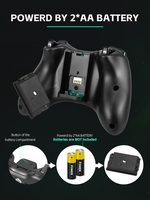 DATA FROG - Control Inalámbrico USB de 6 Colores con Función de Vibración, Compatible con Juegos de Xbox 360/PC