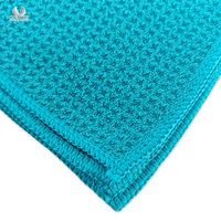 Chiffon de nettoyage en microfibre sans peluches 400 g/m² pour le detailing automobile, sans traces, très absorbant, serviette gaufrée pour séchage des vitres de voiture