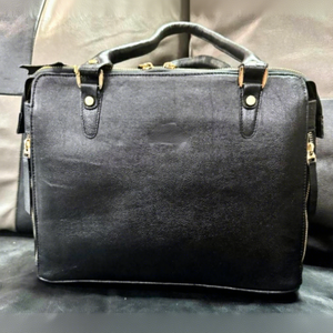 Bolso de Mano Casual de Cuero Genuino Ligero para Mujer, Forro Suave y Duradero, Cierre de Cremallera, Dos Correas, Gran Capacidad, Día de San Valentín - Product Image 2