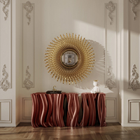 Table console moderne monochrome au design audacieux avec pigment à changement de couleur caméléon pour la maison de luxe, le hall d'hôtel, le salon et le couloir