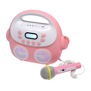 Altavoz de Karaoke Mini Boombox <span class=keywords><strong>Partybox</strong></span> de alta calidad para regalo del hogar de los niños Altavoz de micrófono inalámbrico portátil - Product Image 5