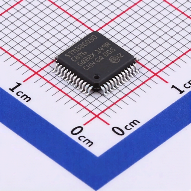 Original STM32G030C8T6 32-bit Microcontroller 64KB Flash, 8KB RAM I2C/SPI/UART/USART Interfaces, 12-bit  48-LQFP, in Stock