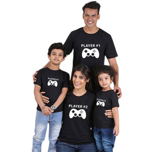 Verão de manga curta filho pai roupas combinando camisas de t para a família - Product Image 3