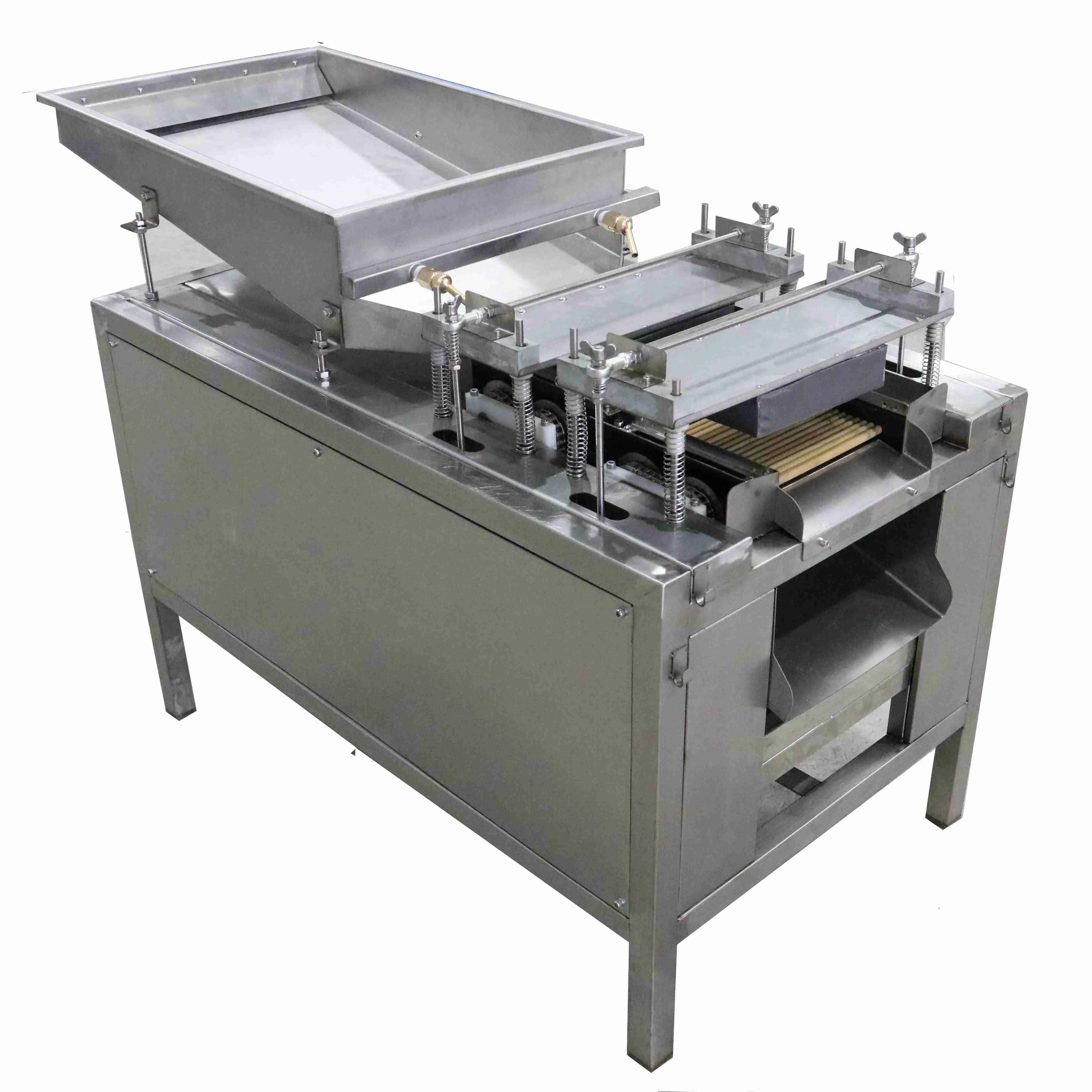 The latest hot sell/stainless steel food processing machinery 300kg/h quail egg peeling machine/sheller