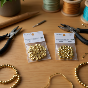 Il Metal <b>Beads</b> 10mm Gold <b>Large</b> Hole For Jewelry Making Accessories - Product Image 3