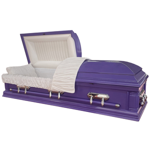 โลงศพไม้ป็อปลาร์แบบอเมริกัน รุ่น URD-A258B ขนาด 82x28x23 นิ้ว สีและรูปลักษณ์ปรับแต่งได้จากโรงงานโดยตรง ทนทาน - Product Image 4