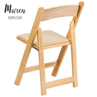 Chaise pliante personnalisée pour événements de mariage, chaises de jardin Wimbledon en bois massif, chaise pliante Wimbledon en résine blanche pour hôtel et extérieur