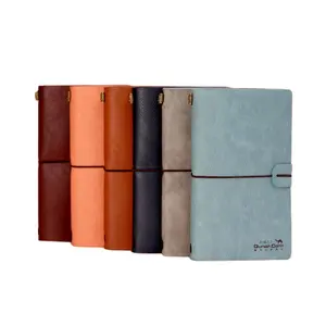 A6 Pocket Notebook custom Small Pocket Mini Diary Notebooks Memo Notebook Pu Leather Case Color