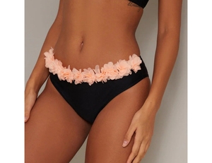 Vêtements de plage grande taille pour femmes, maillots de bain bikinis <span class=keywords><strong>2</strong></span> pièces <span class=keywords><strong>avec</strong></span> <span class=keywords><strong>fleurs</strong></span> en 3D, vente en gros sur mesure - Product Image 4