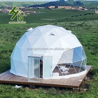 Maison de luxe préfabriquée igloo tente hôtel avec salle de bain pour le camping en plein air