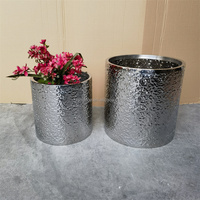 Pot Tanaman Taman Baja Anti Karat Desain Baru / Pot Bunga Modern Tinggi 90cm / Vas Bunga Dekorasi Rumah