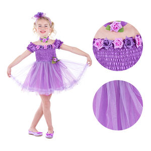 OEM 서비스 맞춤형 공주 무대 의상 드레스 퍼플 로즈 튤 디자인 성인용 유니섹스 고품질 생일 파티 테마 - Product Image 3