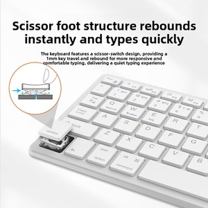 2.4G + Dual-mode Rechargeable <strong>Keyboard</strong> - Silent Office Notebook - Tablet Computer - Universal Wireless <strong>Keyboard</strong> - Product Image 4