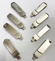 Clé USB en métal personnalisée avec logo, type C OTG, USB 2.0/3.0 haute vitesse, capacités de 1 Go à 128 Go, options de couleur personnalisées