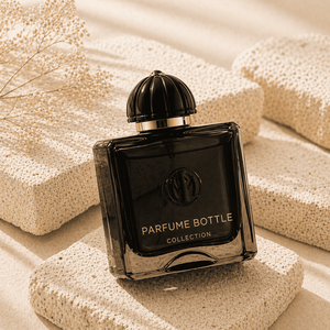 Premium Retro 50ml 100ml <b>Empty</b> Fragrance Glass Bottle Pump Sprayer Gold Stamped Custom Color Thick Base Vessel Luxury <b>Gift</b> <b>Box</b> - Product Image 3