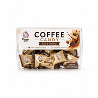 Bonbons durs classiques en forme de fève de cacao, saveur chocolat, comprimés, en forme de fève de café, vente en gros, marque privée, fourniture directe usine