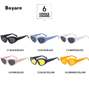 Gafas De Sol Boyarn Steampunk Y2K al por mayor, gafas De Sol privadas <span class=keywords><strong>Lbel</strong></span> UV400 con montura pequeña para mujer, gafas De Sol irregulares para hombre, Gafas De Sol - Product Image 2