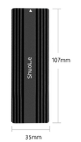 Seri Baru ShuoLe TP1102 USB 3.2 Gen 2 10Gbps M.2 SATA NVMe SSD Enclosure Aluminium dengan Garansi 12 Bulan