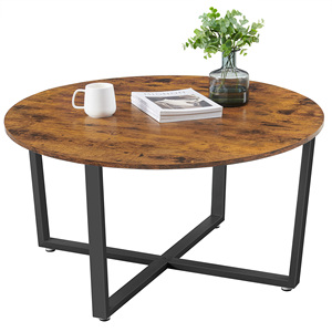 <span class=keywords><strong>VASAGLE</strong></span>-<span class=keywords><strong>Table</strong></span> de salon en bois rustique à 2 niveaux, style industriel, <span class=keywords><strong>table</strong></span> <span class=keywords><strong>basse</strong></span> <span class=keywords><strong>ronde</strong></span>, meubles de maison - Product Image 6