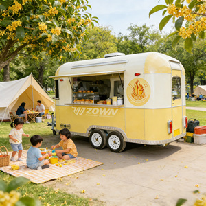 Multi Scene Mobile Snack Cart Towable Mobile Food <b>Trailer</b> Fully Equipped Food Cart - Product Image 1