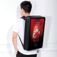 Açık Lcd sırt çantası su geçirmez yürüyüş Billboard Android reklam Billboard Wifi pil gücü