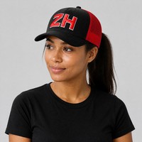 Casquette de baseball unisexe marron style trucker avec dos en maille, devant en mousse, visière courbée, fermeture snapback, six panneaux, réglable, vente en gros