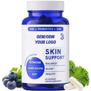 Suplemento 3 en 1 para una Piel Clara con Zinc, DIM y Probióticos, Cápsulas para Apoyar la Piel Clara, Zinc para la Salud Intestinal en Adultos - Product Image 1