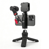 Support de téléphone universel en plastique à griffe froide pour trépied, accessoires de photographie et de diffusion en direct, vente en gros