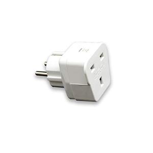 Adattatore da viaggio bianco, ingresso per prese multiple, compatto e leggero, ideale per viaggiatori e dispositivi elettronici. - Product Image 1