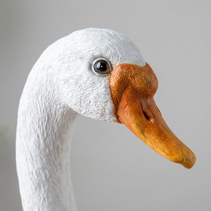 Statua di Cigno Bianco a Grandezza Naturale <span class=keywords><strong>2022</strong></span>, <span class=keywords><strong>Scultura</strong></span> Ecologica in Fibra di Vetro per Decorazione di Giardini e Parchi, Materiale in Resina - Product Image 5