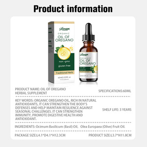 Vente directe d'usine tous les Types de peau acceptés Fitness physique améliorant l'huile essentielle d'origan naturel - Product Image 6