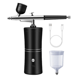 Compresseur d'air professionnel rechargeable à piston en cuivre, kit aérographe portable sans fil en ABS, respectueux de l'environnement - Product Image 5